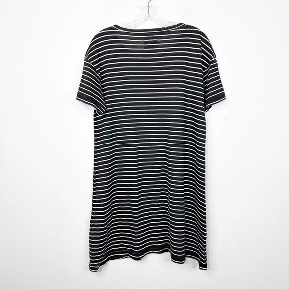 CURRENT ELLIOTT The Knit Tee Dress in Reverse Oakland Stripe Sz. 3 or a Large - Picture 7 of 8